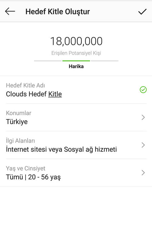 İnstagram Tanıtım Hedef Kitle Oluşturma