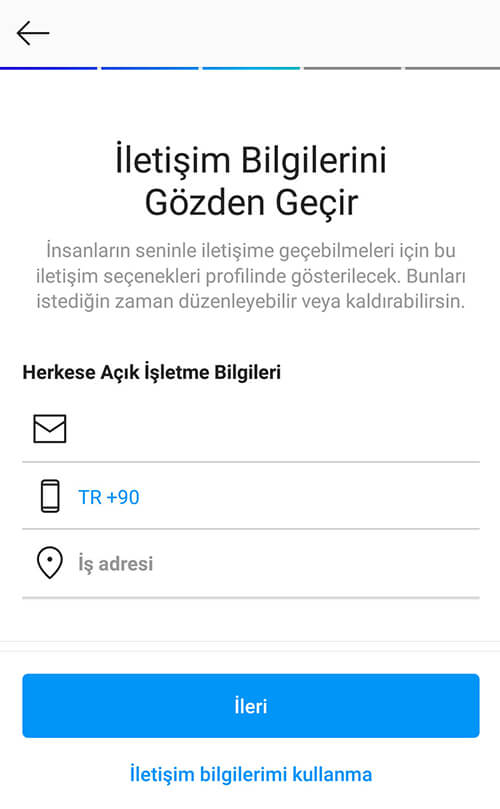 İnstagram Profesyonel Hesaba Geçiş