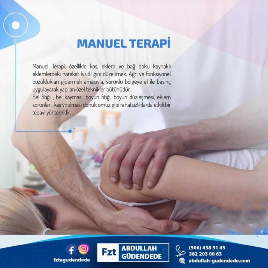 Manuel terapi aksaray, aksaray fizyoterapist