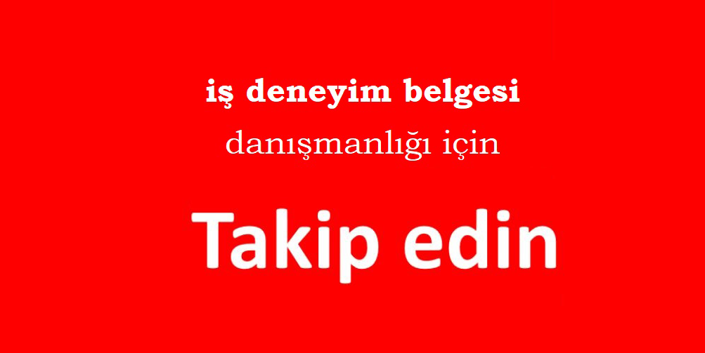 İş Deneyim Danışmanlığı